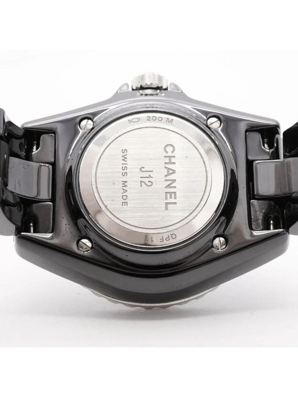 Chanel 12P Diamond Black Dial Watch